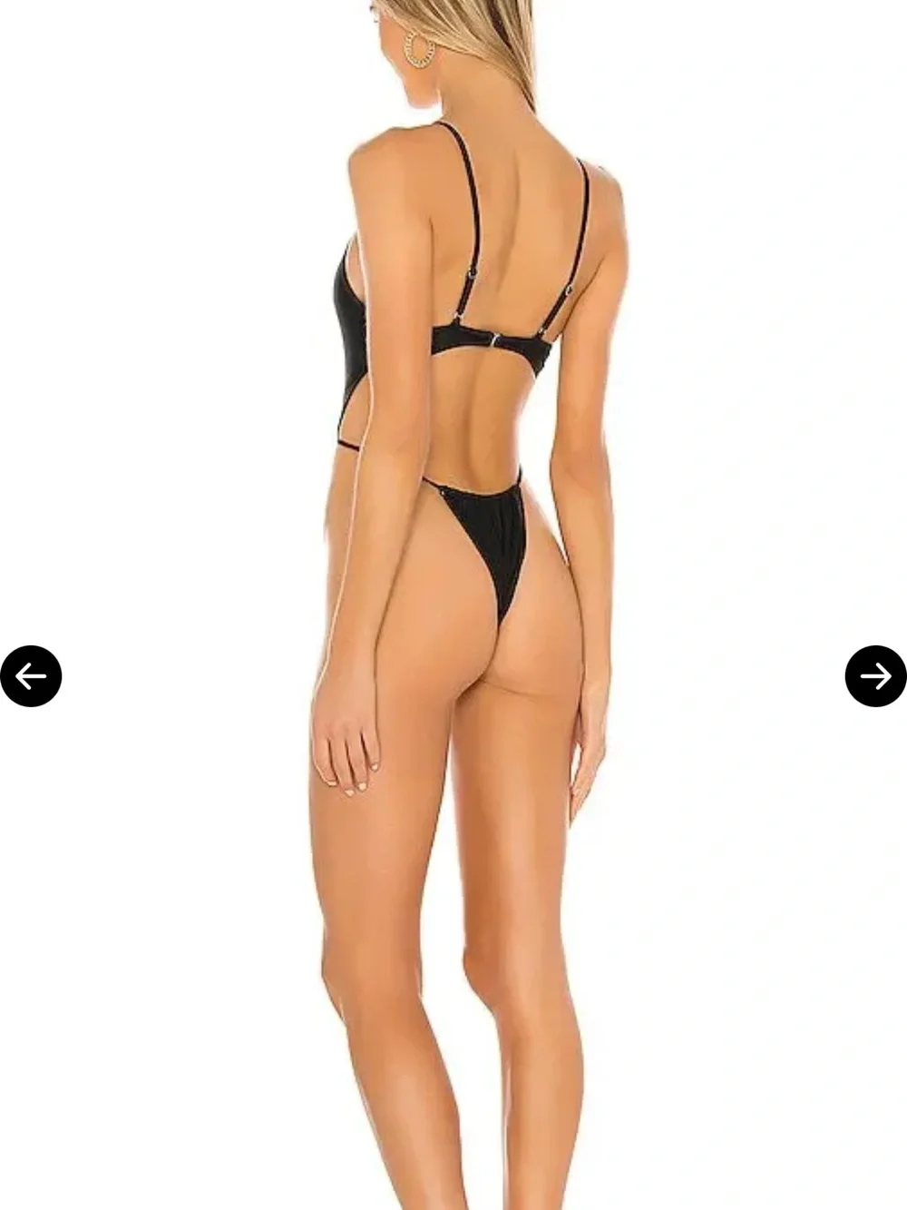 Frankies Bikinis X Revolve Croft One Piece in Black Small